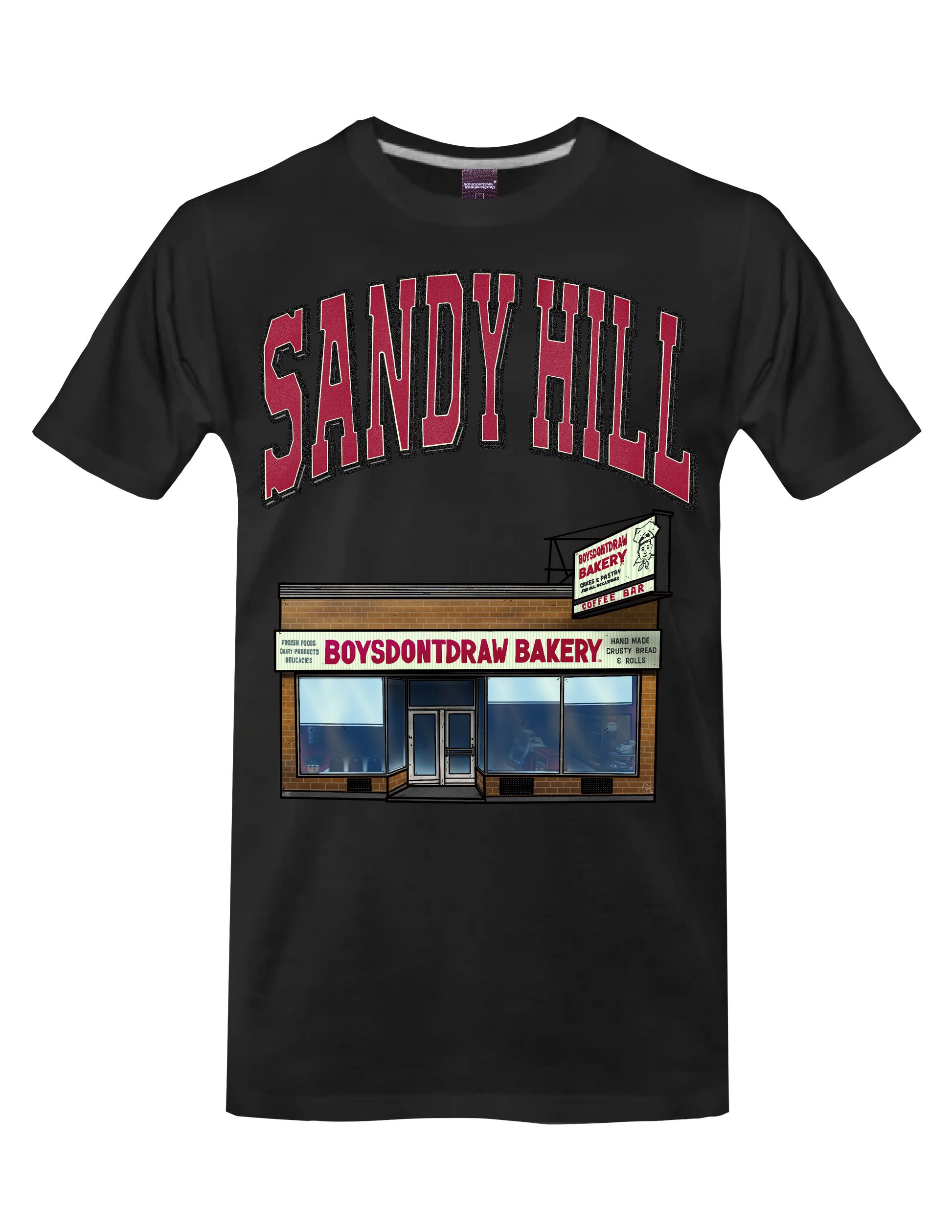 SANDY HILL* // OTTAWA (Black) - T-Shirt by BOYSDONTDRAW