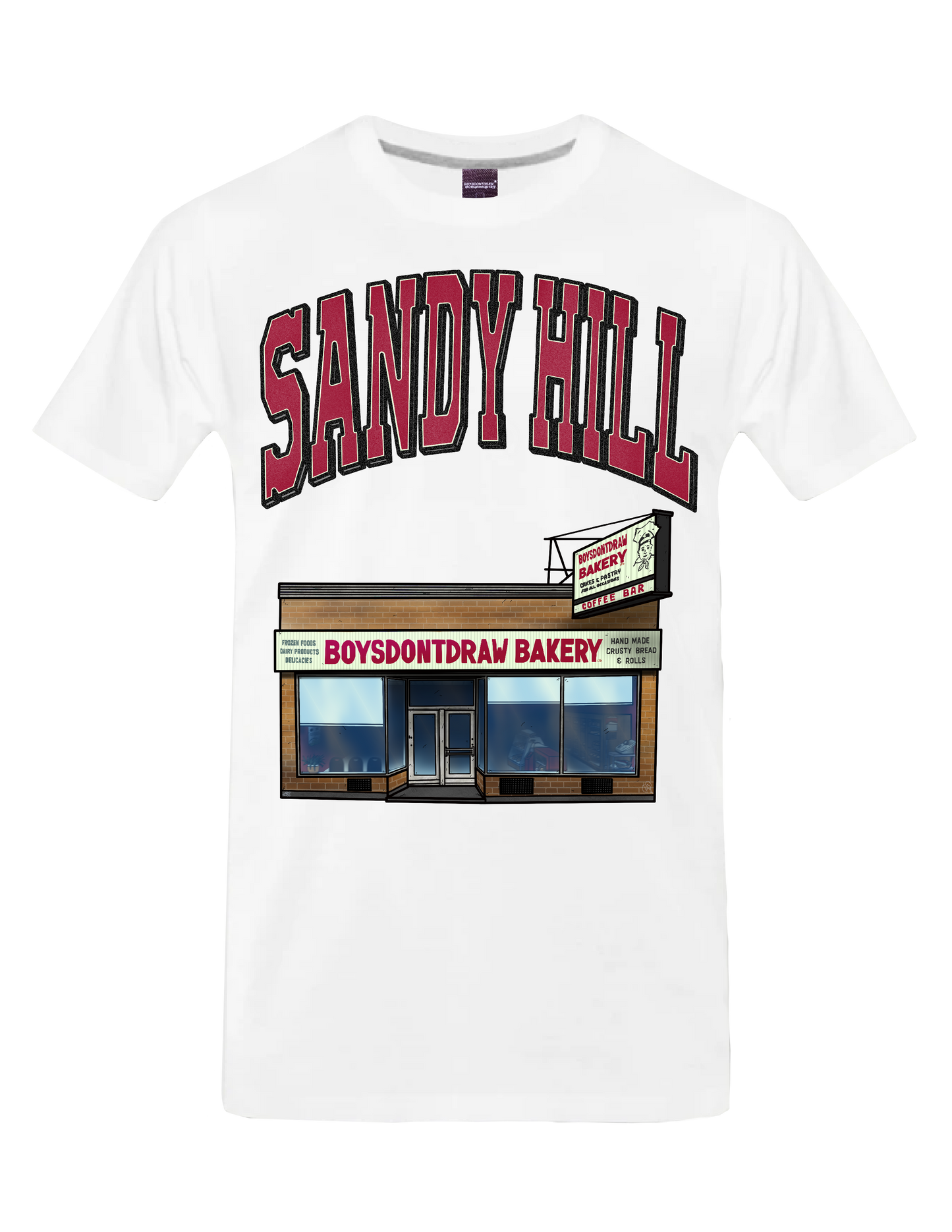 SANDY HILL* // OTTAWA (White) - T-Shirt by BOYSDONTDRAW