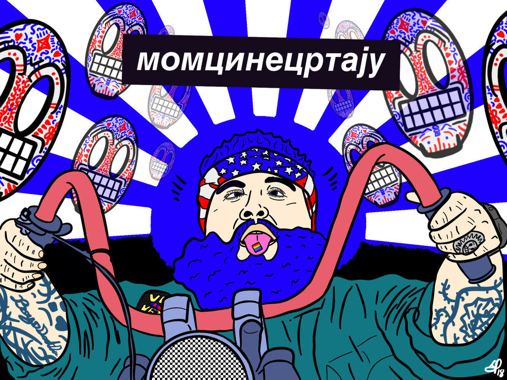 ACTION BRONSON - EASY RIDER - Limited Poster by BOYSDONTDRAW