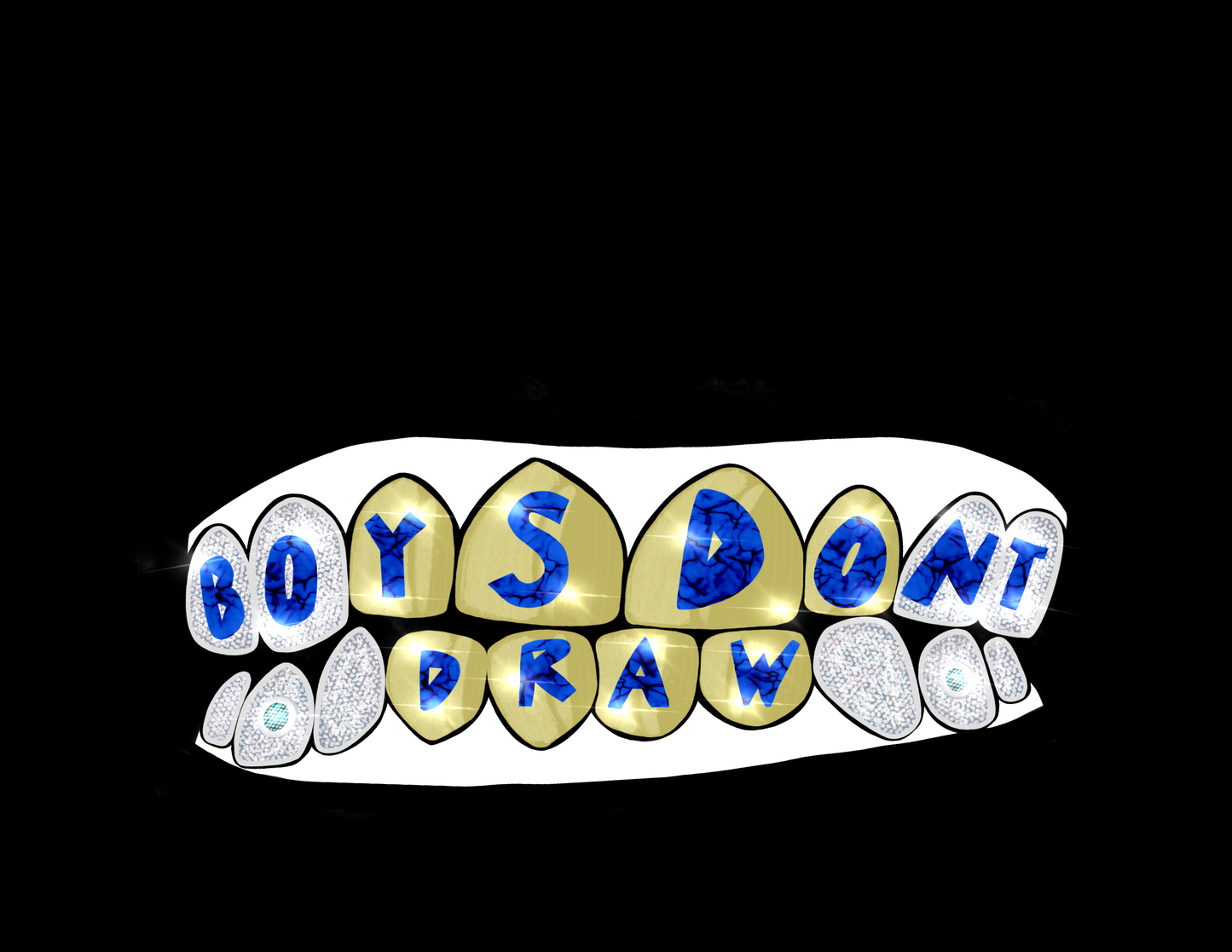 GOLD TEETH - Limited Print - BOYSDONTDRAW