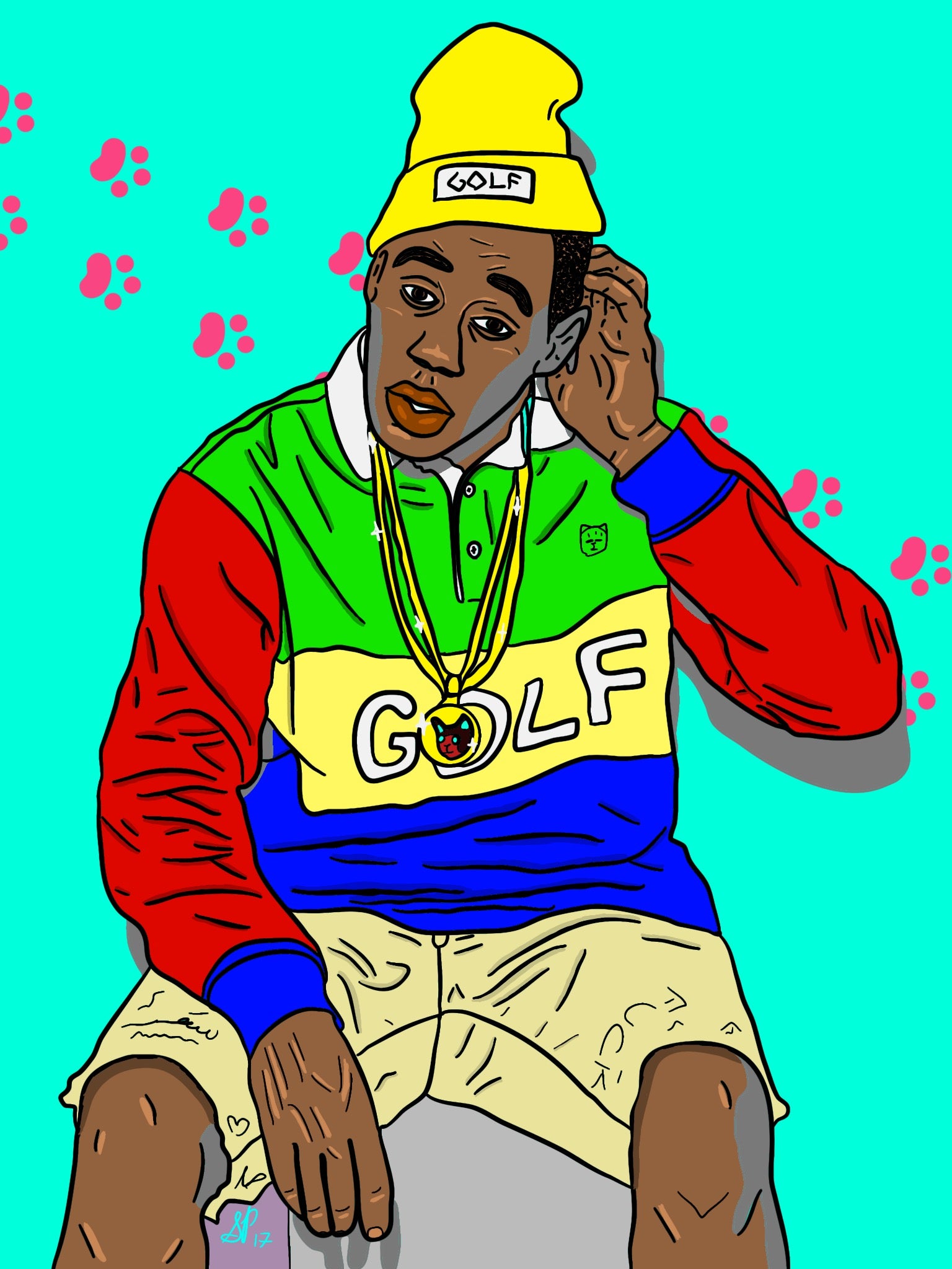 TYLER THE CREATOR - PRIMARY TYLER - Limited Print by BOYSDONTDRAW