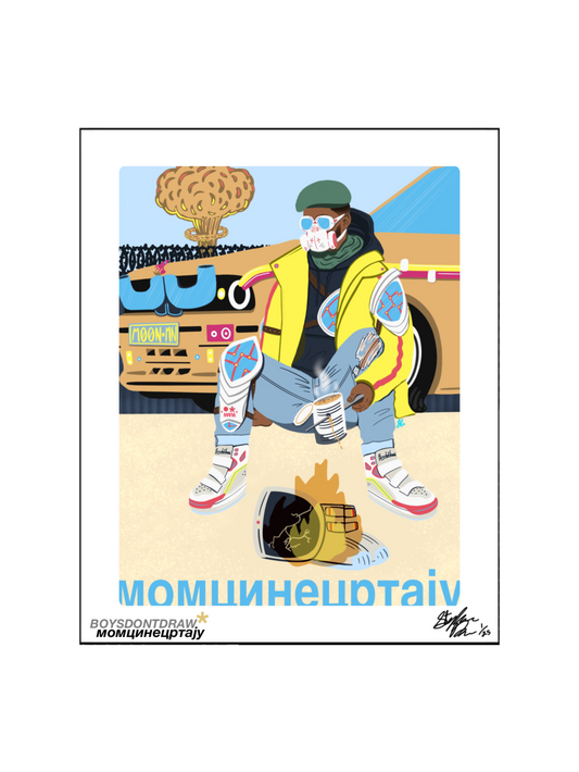 BORING DYSTOPIA - 8.5" x 11" Limited Print by BOYSDONTDRAW
