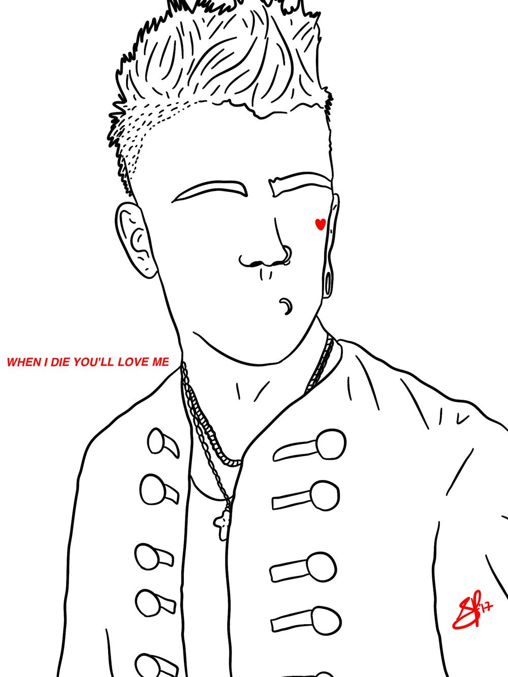 LIL PEEP - R.I.P. LIL PEEP - Limited Print by BOYSDONTDRAW