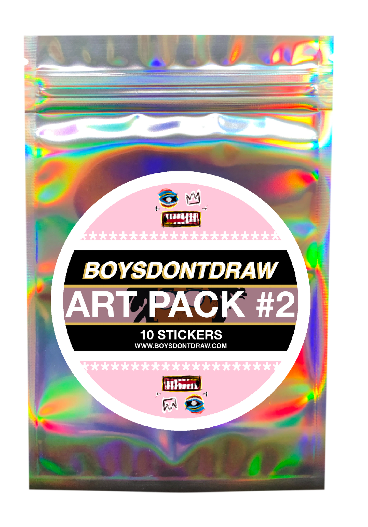 ART PACK #2 - Sticker Package (Pack of 10) by BOYSDONTDRAW