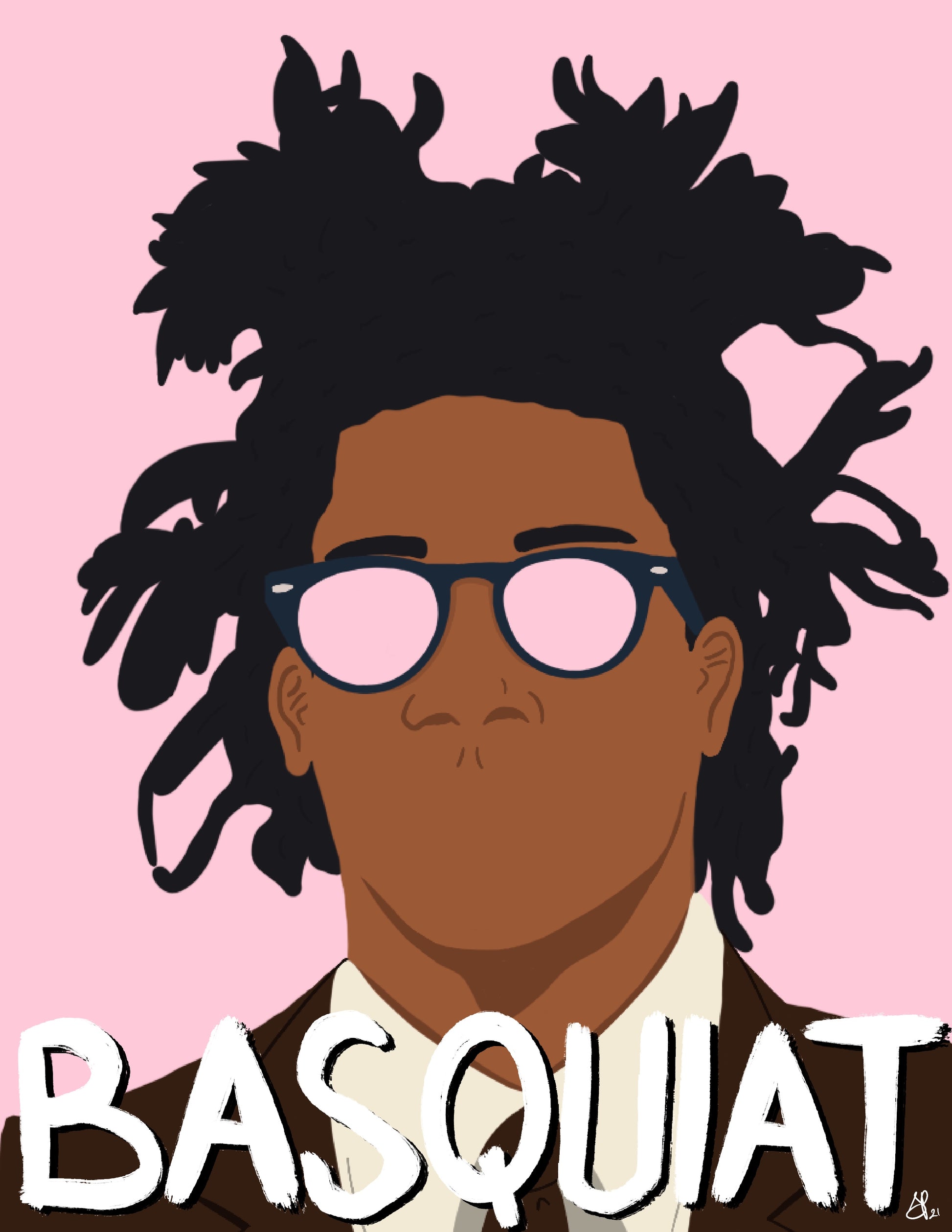 JEAN-MICHEL BASQUIAT - BASQUIAT* - Button by BOYSDONTDRAW