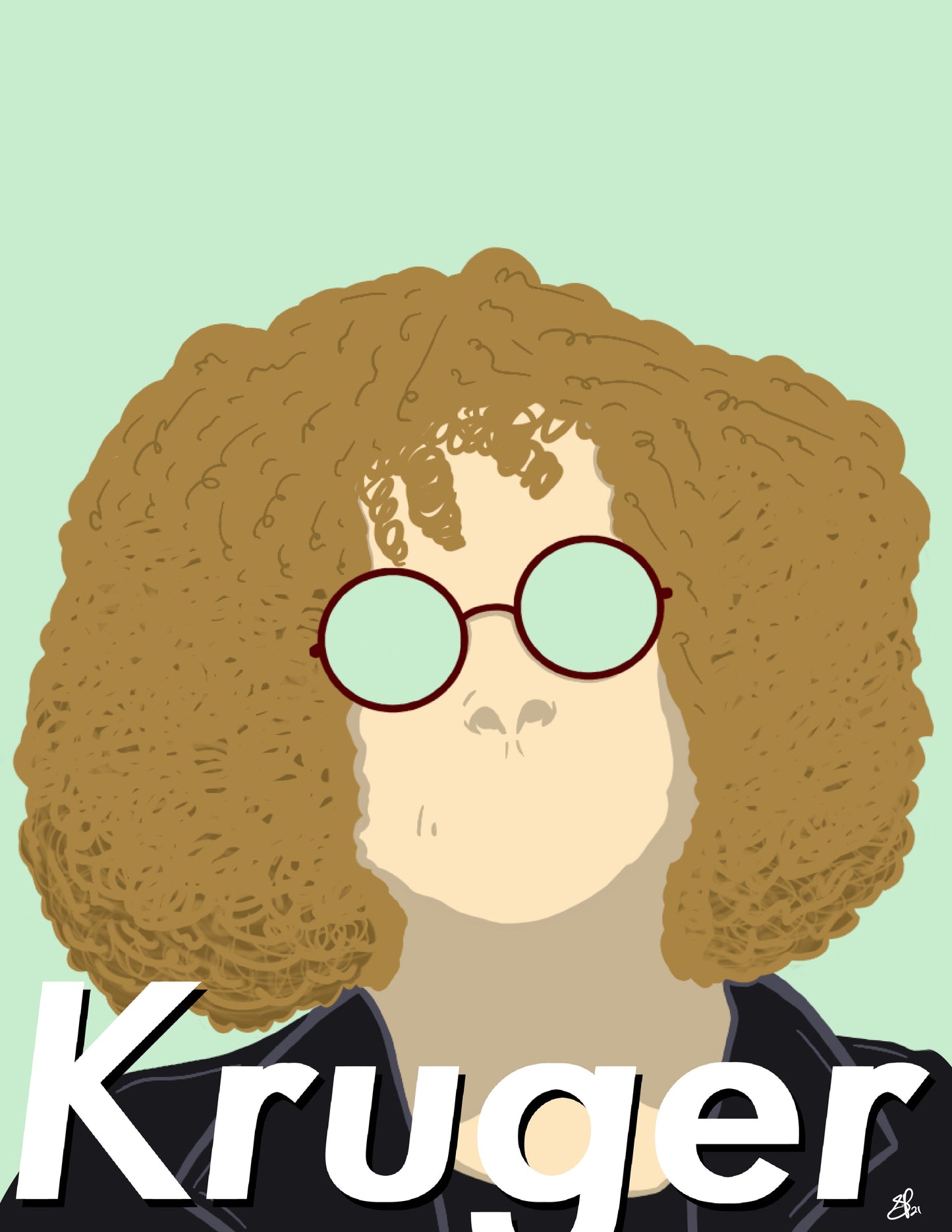 BARBARA KRUGER - "KRUGER*" - Button by BOYSDONTDRAW