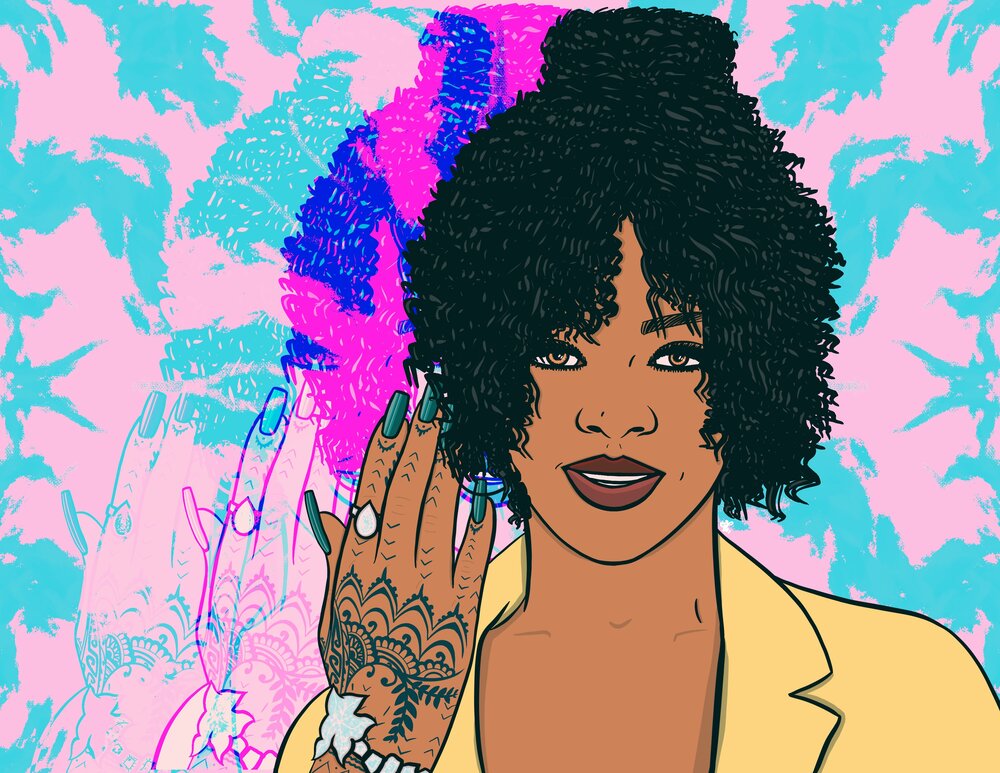 RIHANNA - "TRIPPY RIRI" - Limited Poster by BOYSDONTDRAW