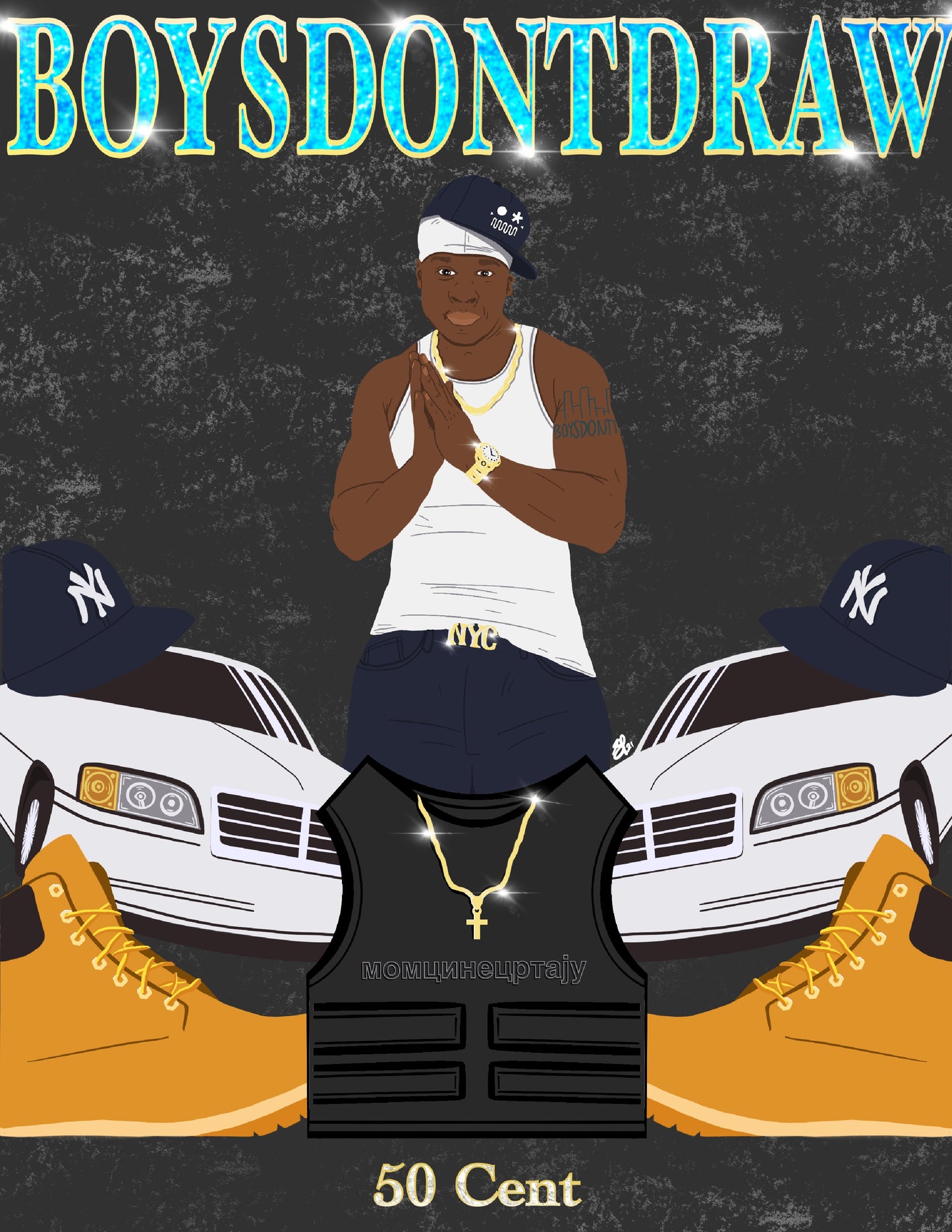 50 CENT - MANY MEN - Limited Poster by BOYSDONTDRAW