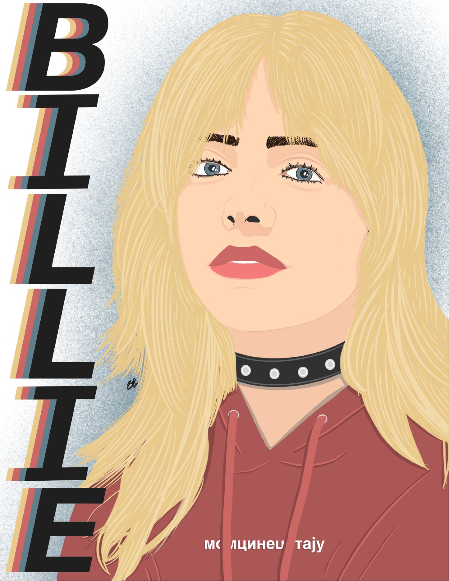 BILLIE EILISH - BLONDE BILLIE - Button by BOYSDONTDRAW