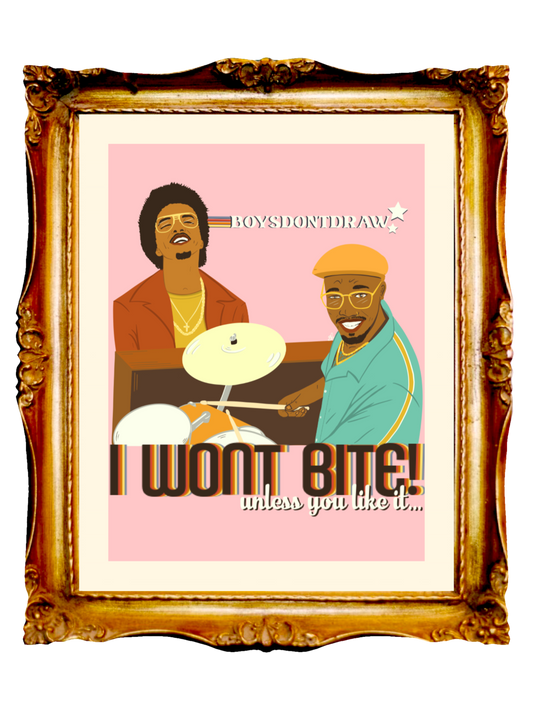 SILK SONIC - I WON'T BITE! - Limited Poster by BOYSDONTDRAW