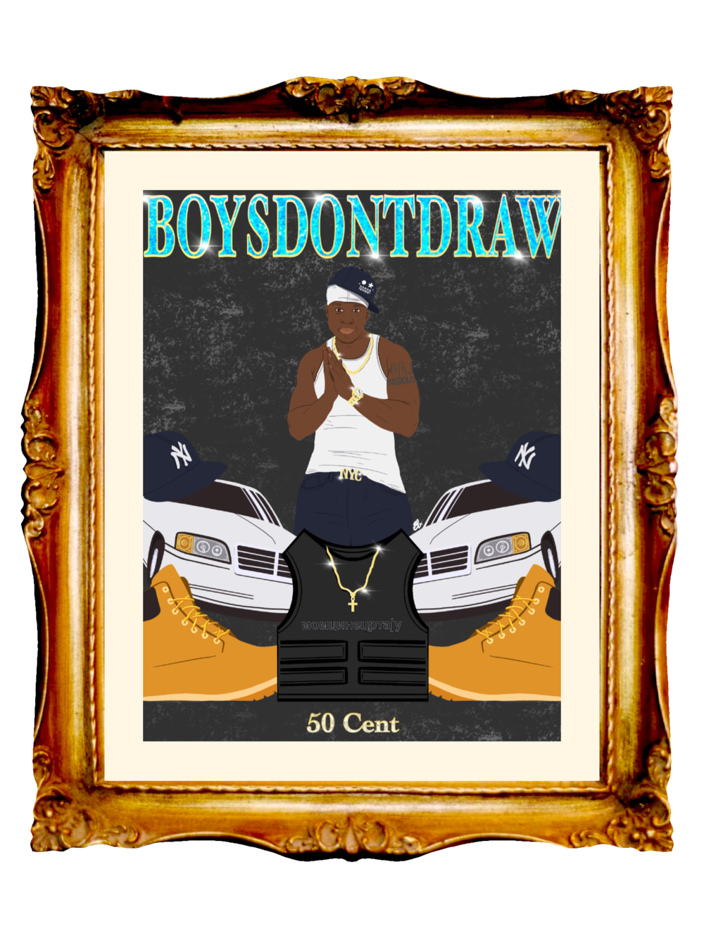 50 CENT - MANY MEN - Limited Poster by BOYSDONTDRAW