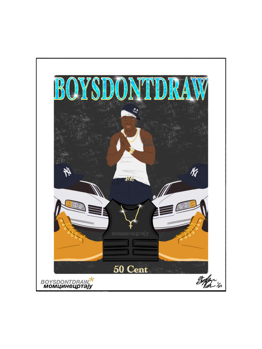 50 CENT - MANY MEN - Limited Print by BOYSDONTDRAW