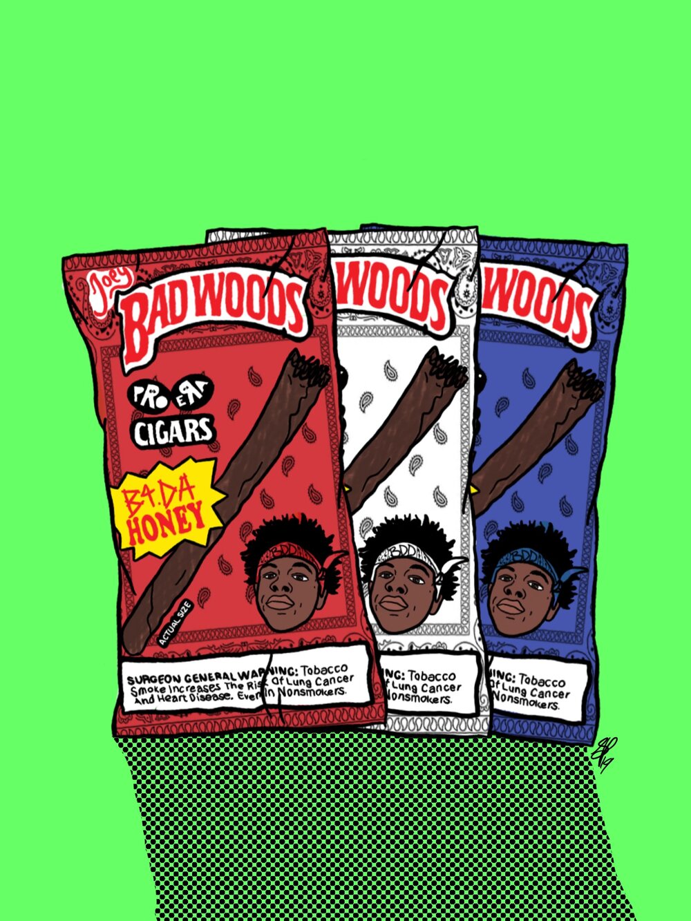 JOEY BADASS - JOEY BADWOODS - Limited Print by BOYSDONTDRAW