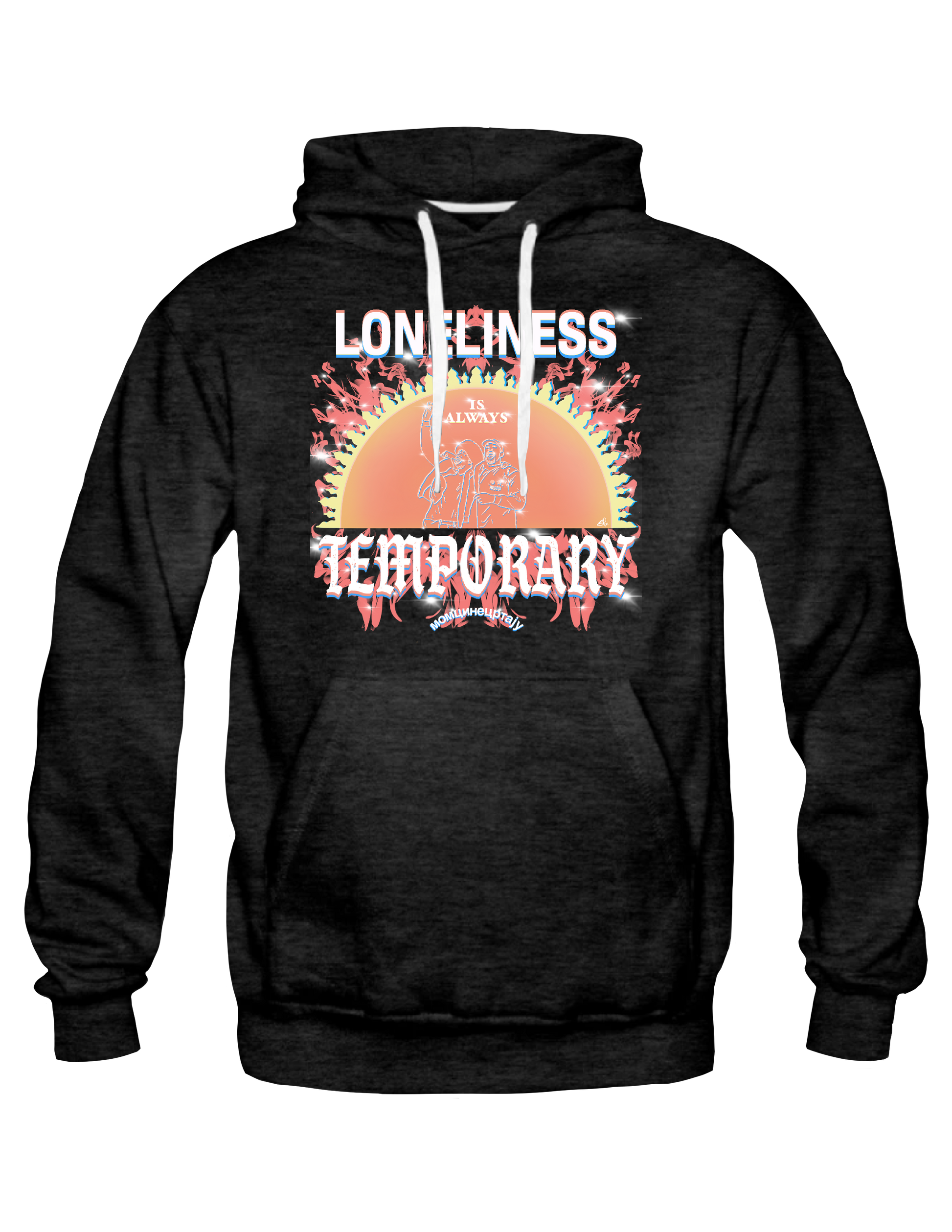 AFFIRMATION - LONELINESS IS ALWAYS TEMPORARY - Hoodie by BOYSDONTDRAW