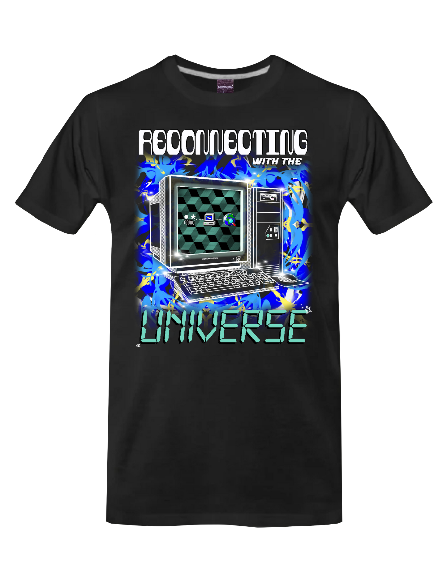 AFFIRMATION - RECONNECTING WITH THE UNIVERSE T-Shirt by BOYSDONTDRAW
