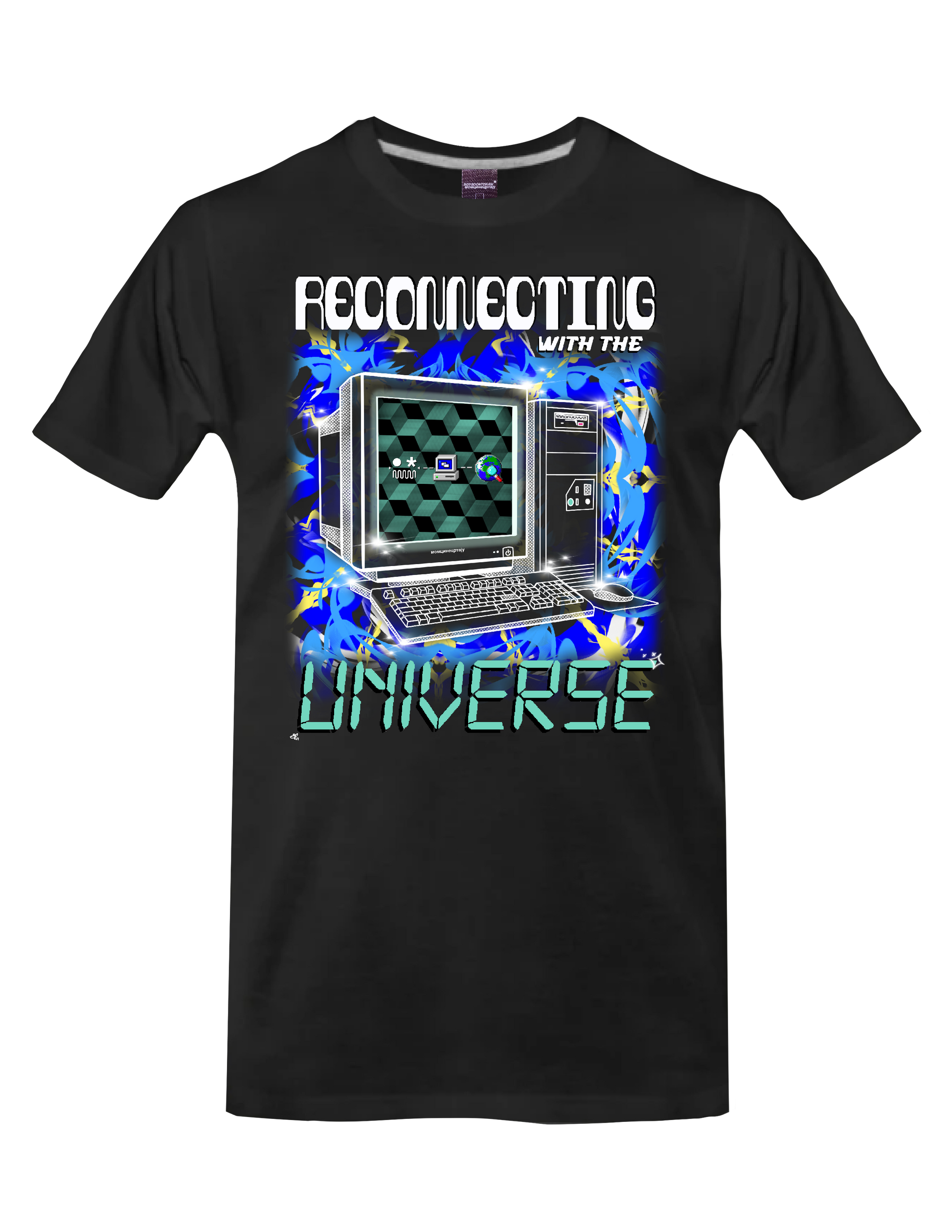 AFFIRMATION - RECONNECTING WITH THE UNIVERSE T-Shirt by BOYSDONTDRAW