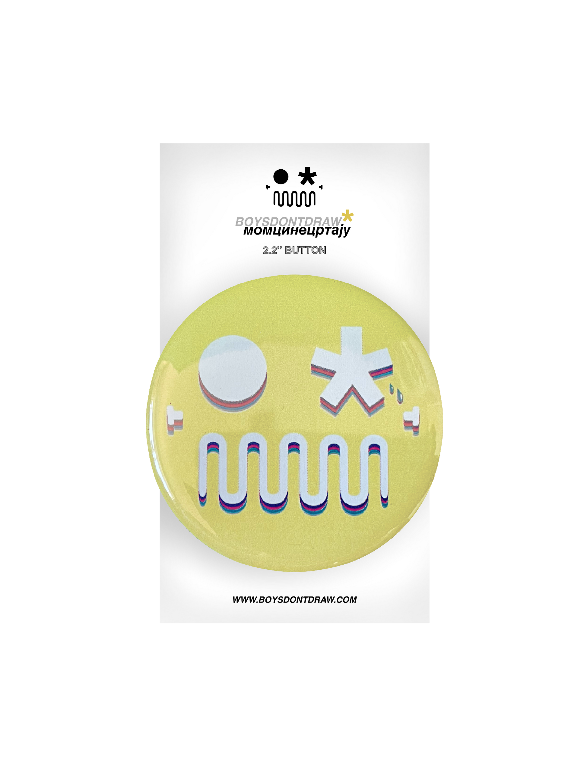 ROBO FACE (TEAR) - 2.2" inch Button by BOYSDONTDRAW
