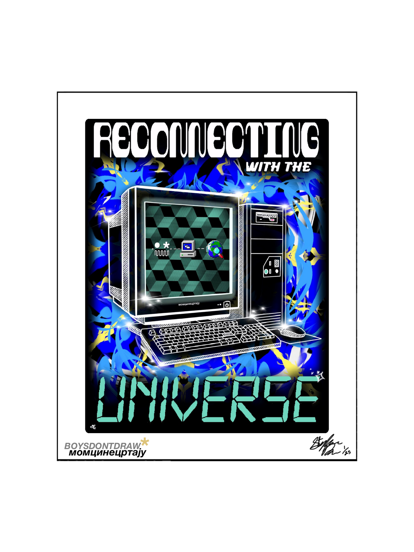 RECONNECTING WITH THE UNIVERSE - Limited Print by BOYSDONTDRAW