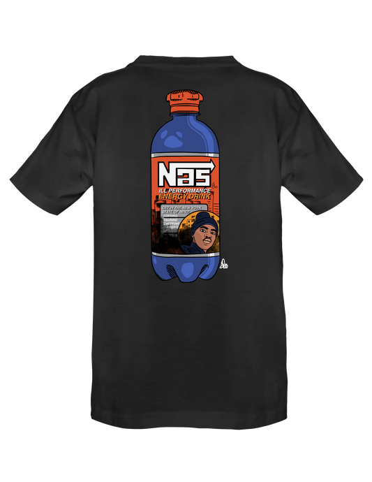 NAS ENERGY DRINK (Black) - T-Shirt by BOYSDONTDRAW