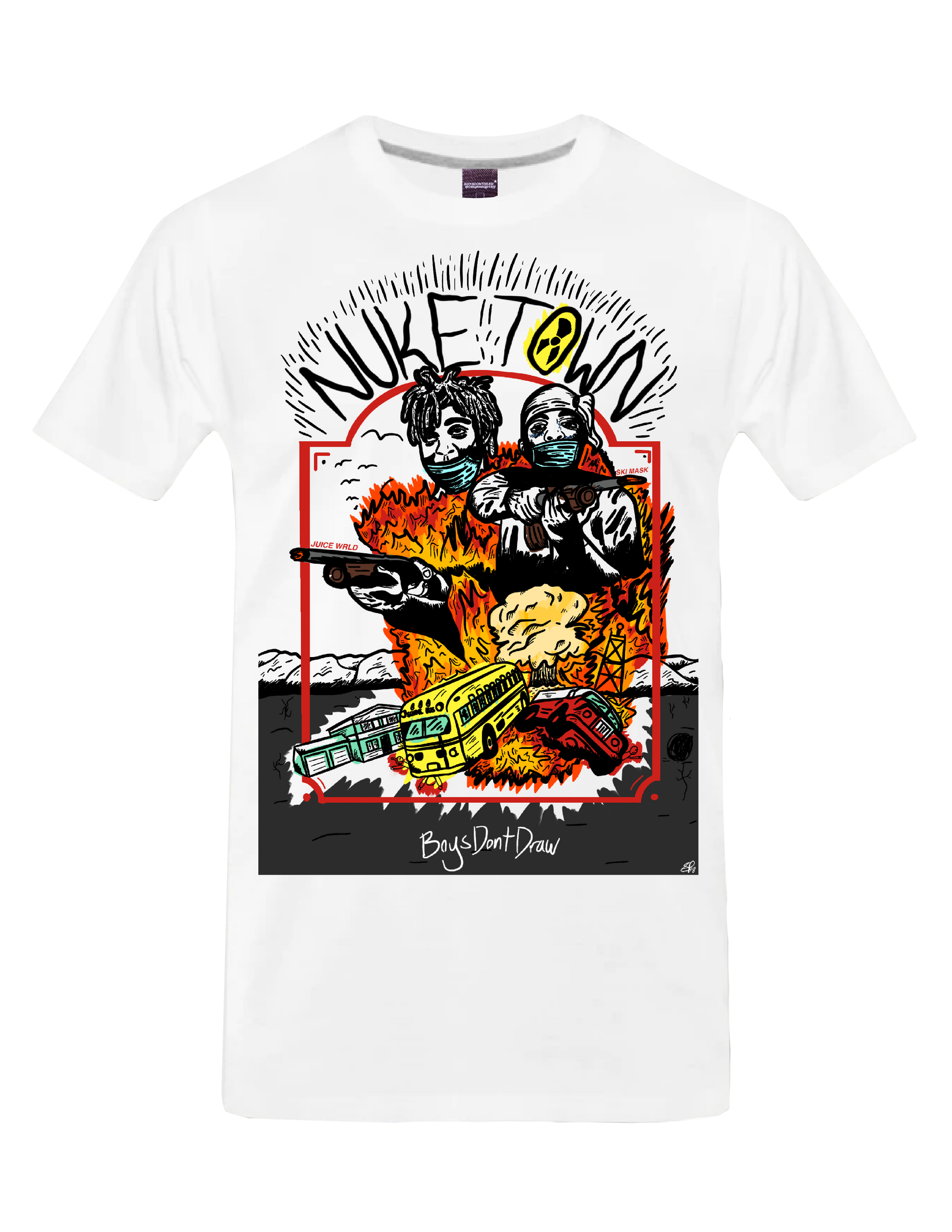 NUKETOWN - T-Shirt by BOYSDONTDRAW ft. JUICE WRLD & SKI MASK