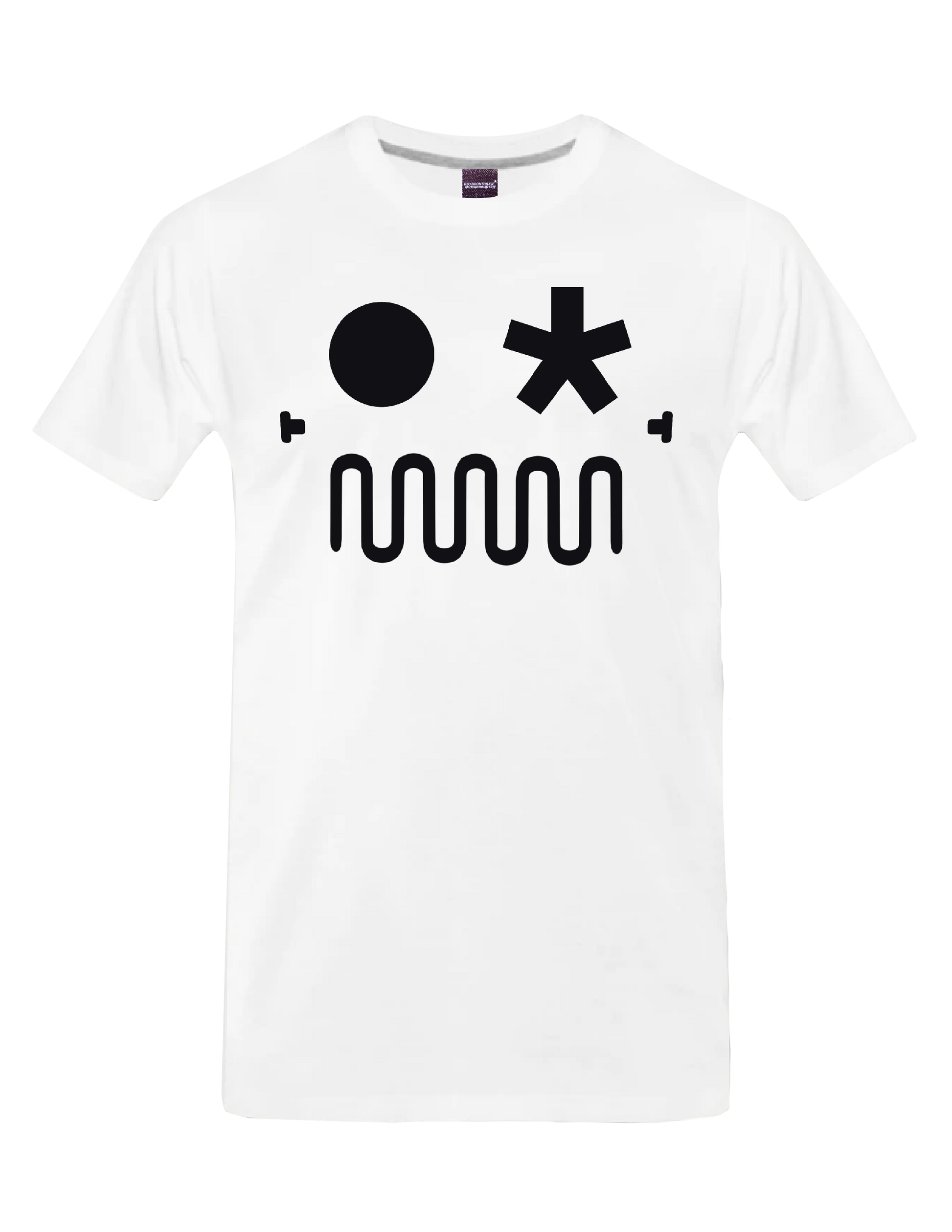 ATOMIC DYSTOPIA - ROBO FACE (White) - T-Shirt by BOYSDONTDRAW