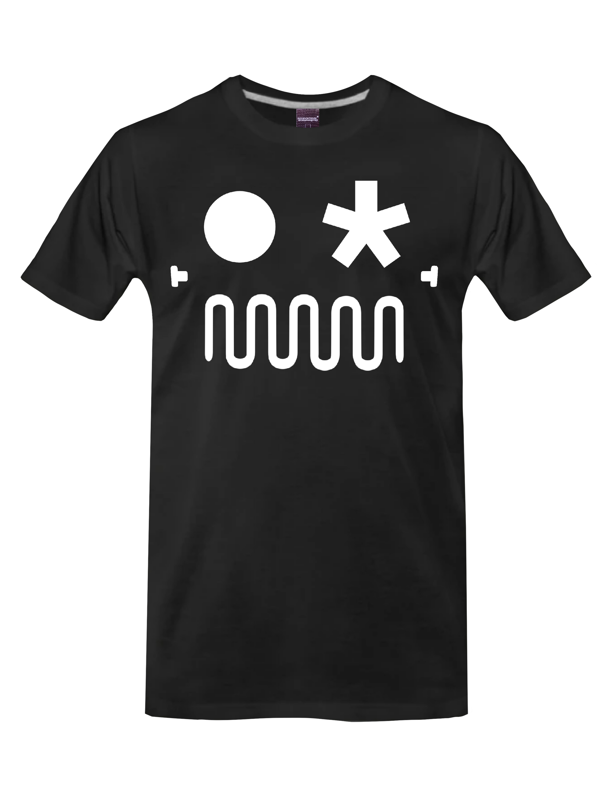 ATOMIC DYSTOPIA - ROBO FACE (Black) - T-Shirt by BOYSDONTDRAW