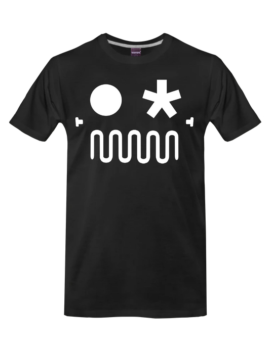 ATOMIC DYSTOPIA - ROBO FACE (Black) - T-Shirt by BOYSDONTDRAW