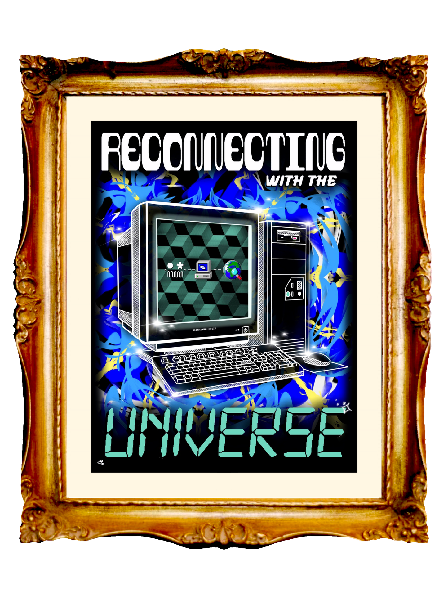 RECONNECTING WITH THE UNIVERSE - Limited Poster by BOYSDONTDRAW