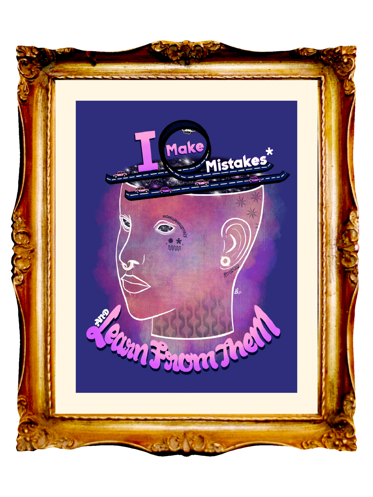 I MAKE MISTAKES AND LEARN FROM THEM - Limited Poster by BOYSDONTDRAW
