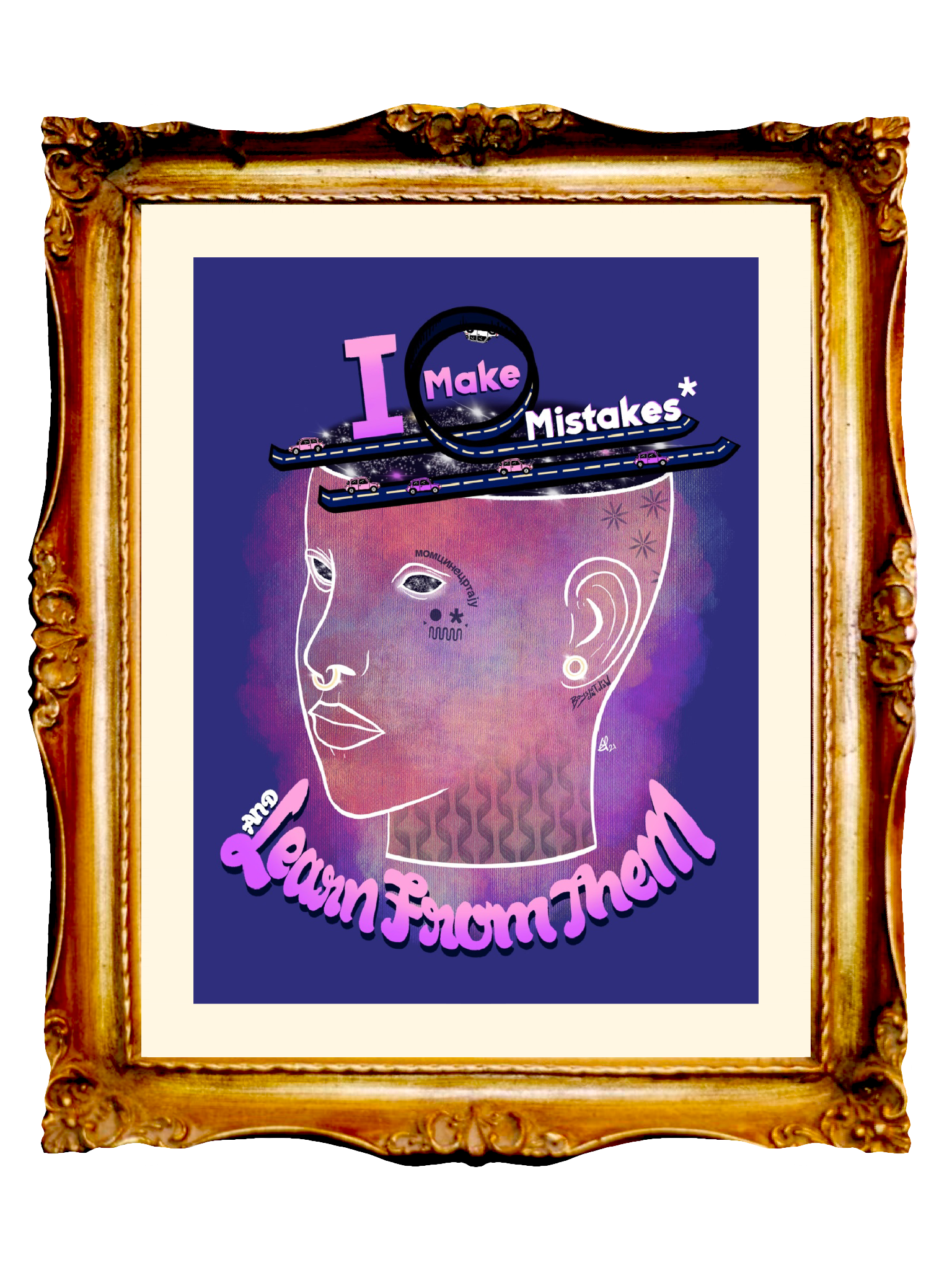 I MAKE MISTAKES AND LEARN FROM THEM - Limited Poster by BOYSDONTDRAW
