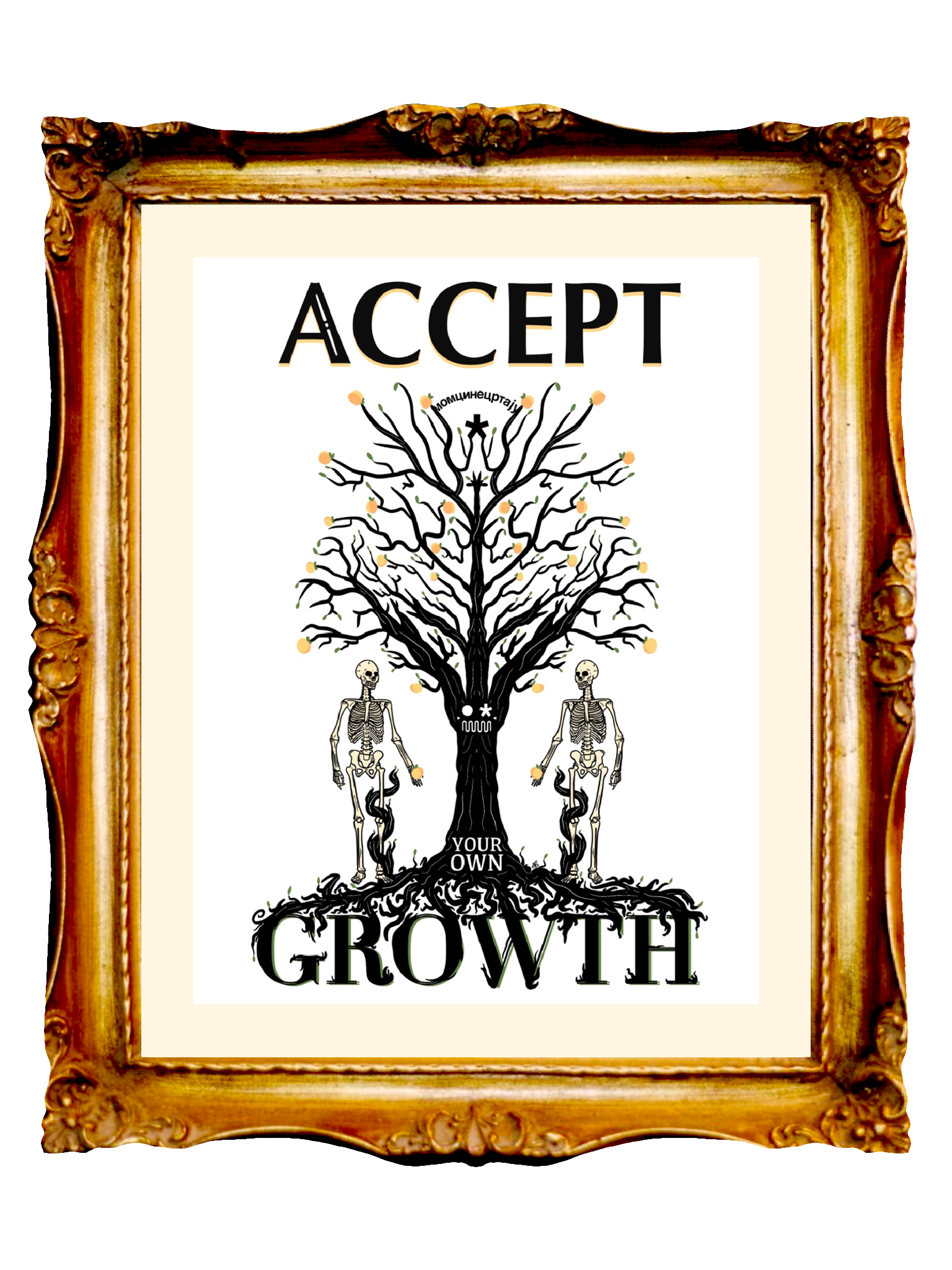 AFFIRMATION - ACCEPT YOUR OWN GROWTH - Limited Poster by BOYSDONTDRAW