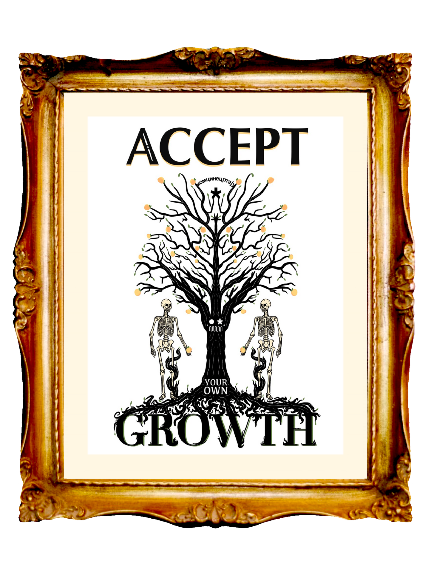 AFFIRMATION - ACCEPT YOUR OWN GROWTH - Limited Poster by BOYSDONTDRAW