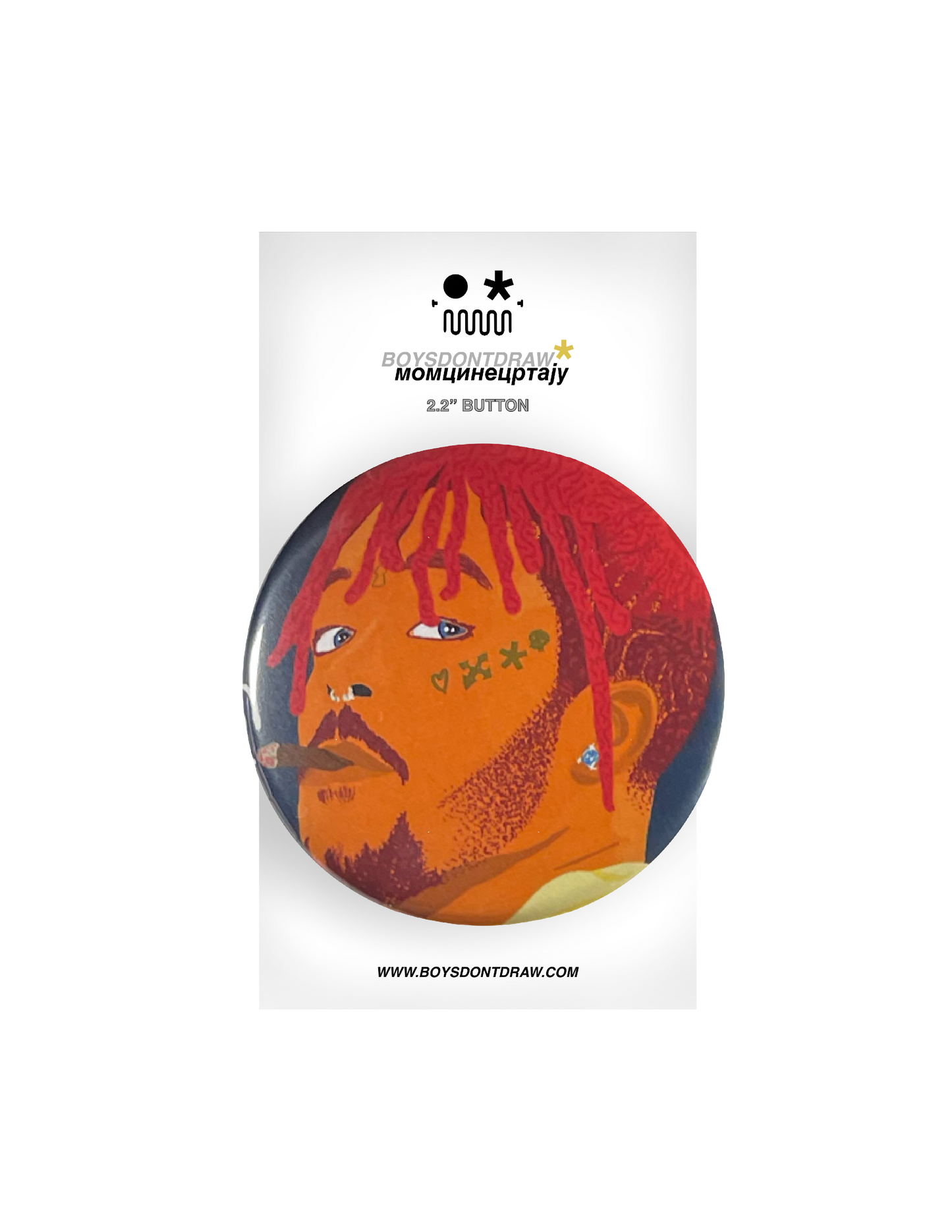 LIL UZI VERT - RENJI - 2.2" inch Button by BOYSDONTDRAW