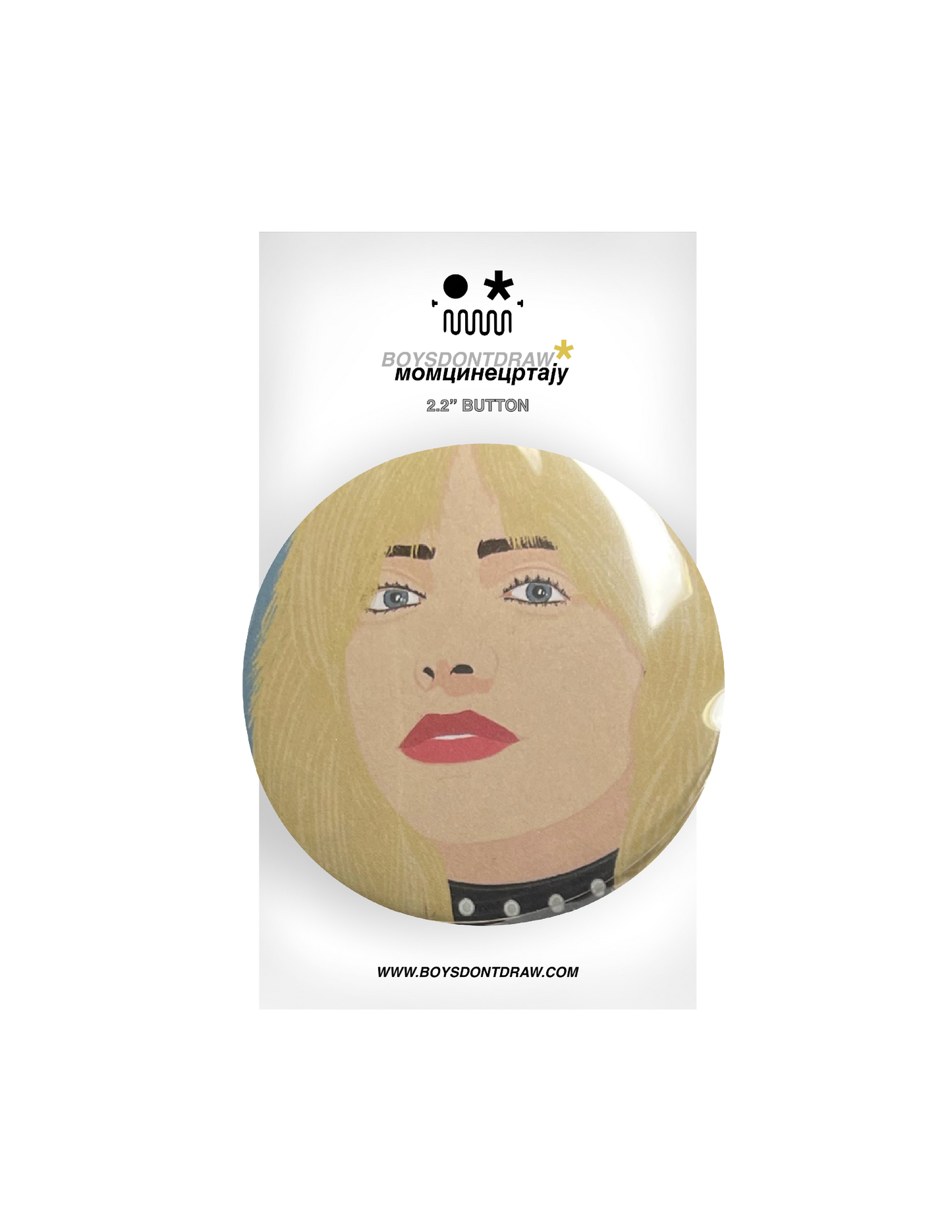BILLIE EILISH - BLONDE BILLIE - Button by BOYSDONTDRAW