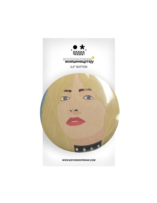 BILLIE EILISH - BLONDE BILLIE - Button by BOYSDONTDRAW