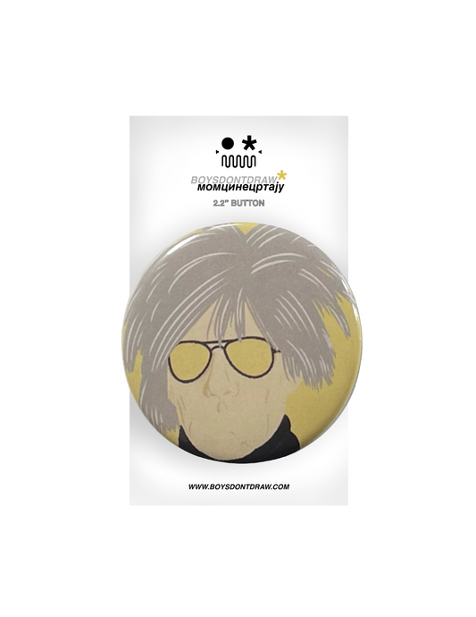 ANDY WARHOL - WARHOL* - 2.2" inch Button by BOYSDONTDRAW