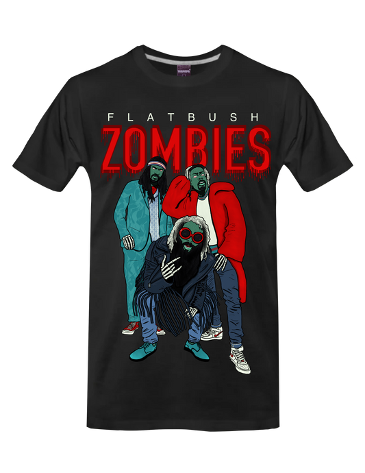 FLATBUSH ZOMBIES (Black) - T-Shirt by BOYSDONTDRAW