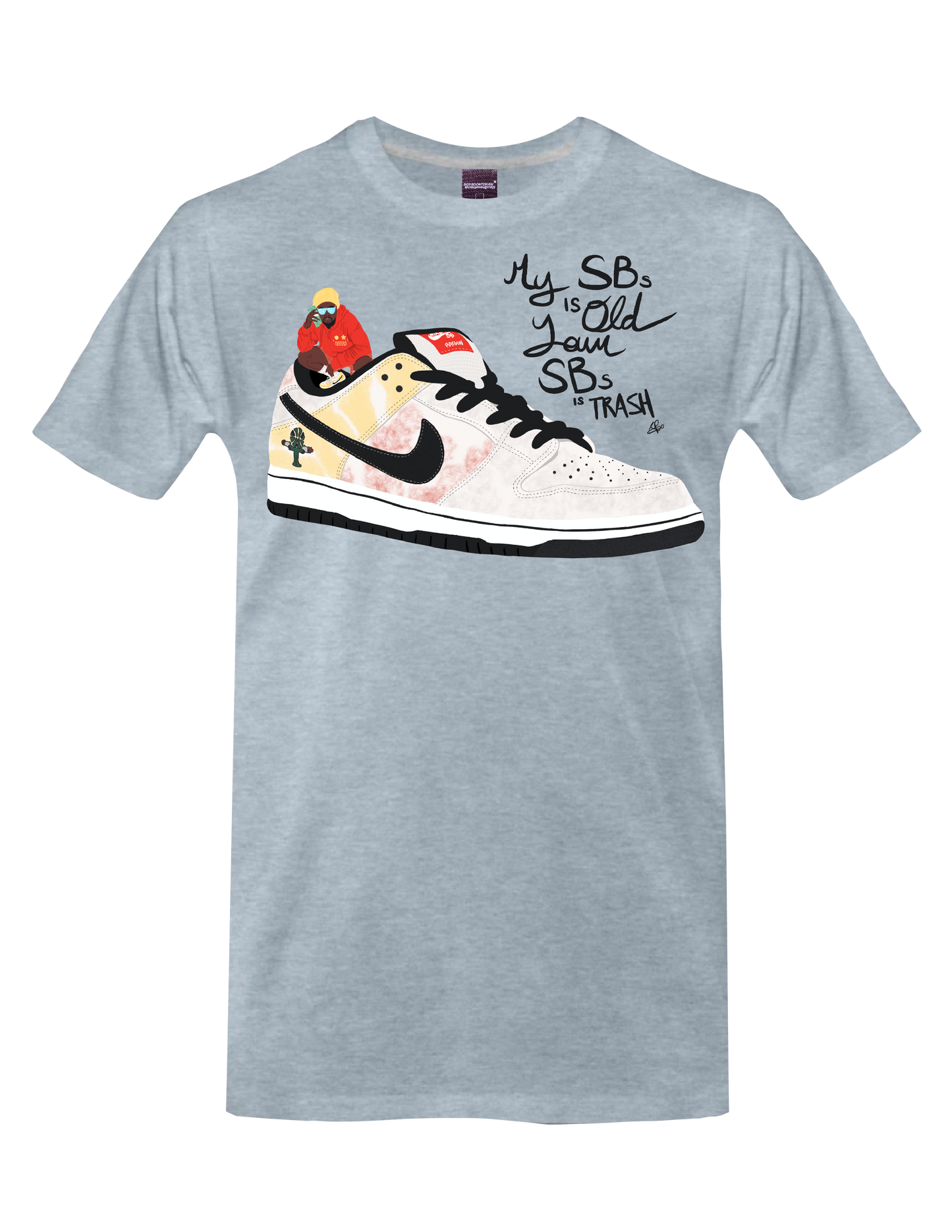 WALE - RAYGUN WALE (Frost Blue) - T-Shirt by BOYSDONTDRAW