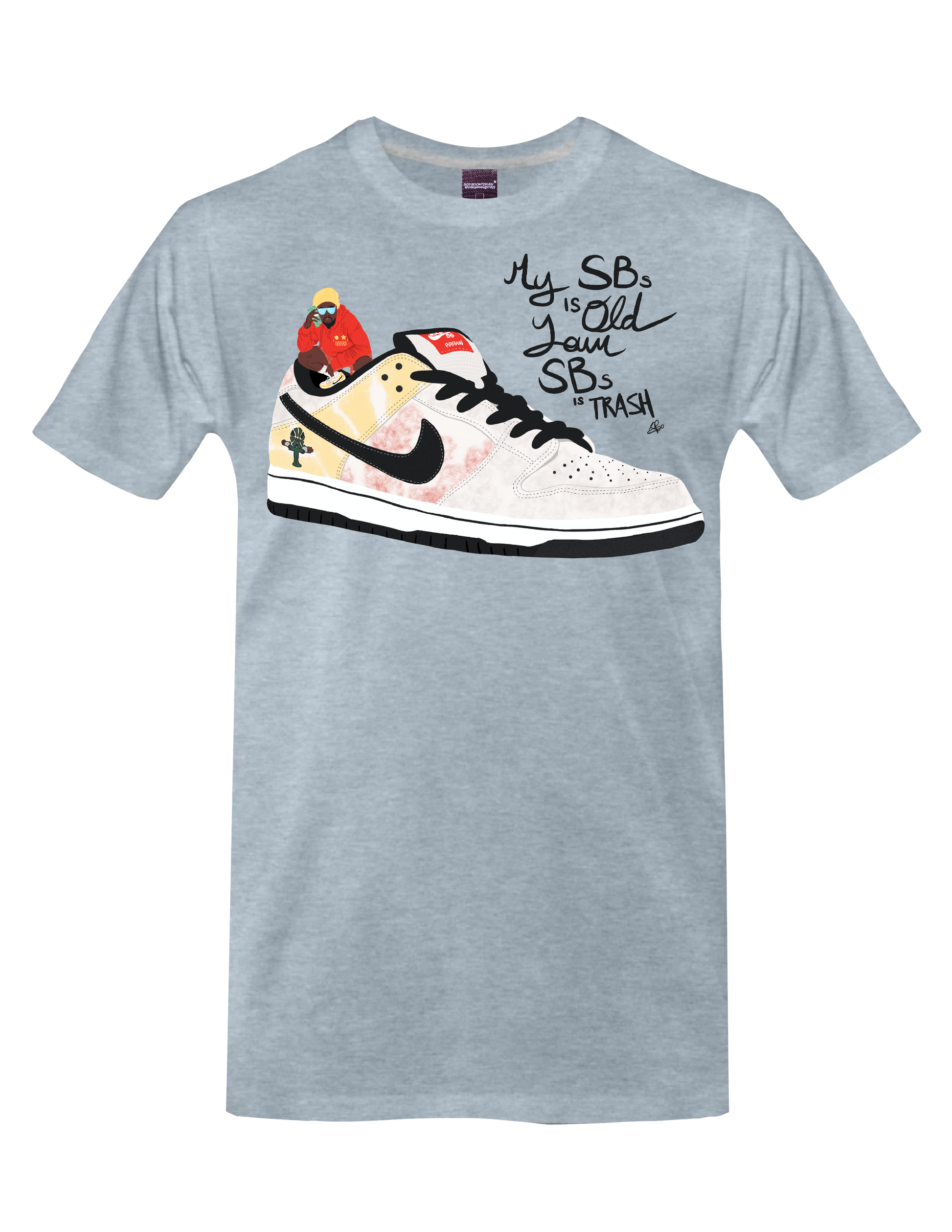 WALE - RAYGUN WALE (Frost Blue) - T-Shirt by BOYSDONTDRAW