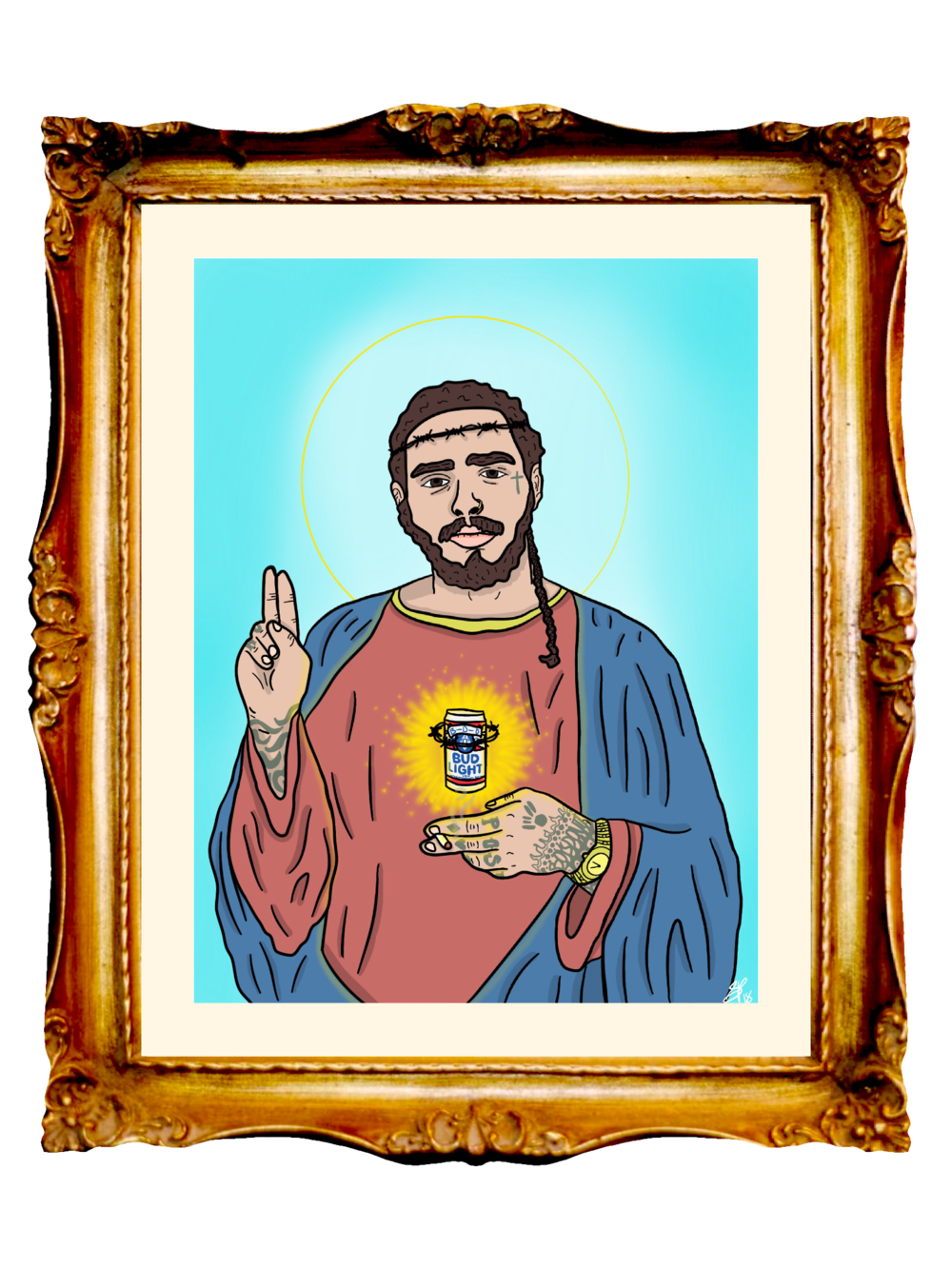 POST MALONE - THE HOLY POST - Limited Poster by BOYSDONTDRAW