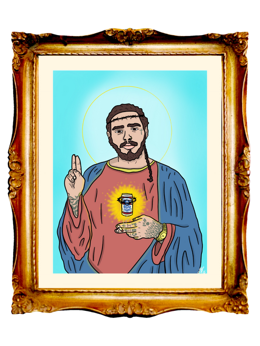 POST MALONE - THE HOLY POST - Limited Poster by BOYSDONTDRAW