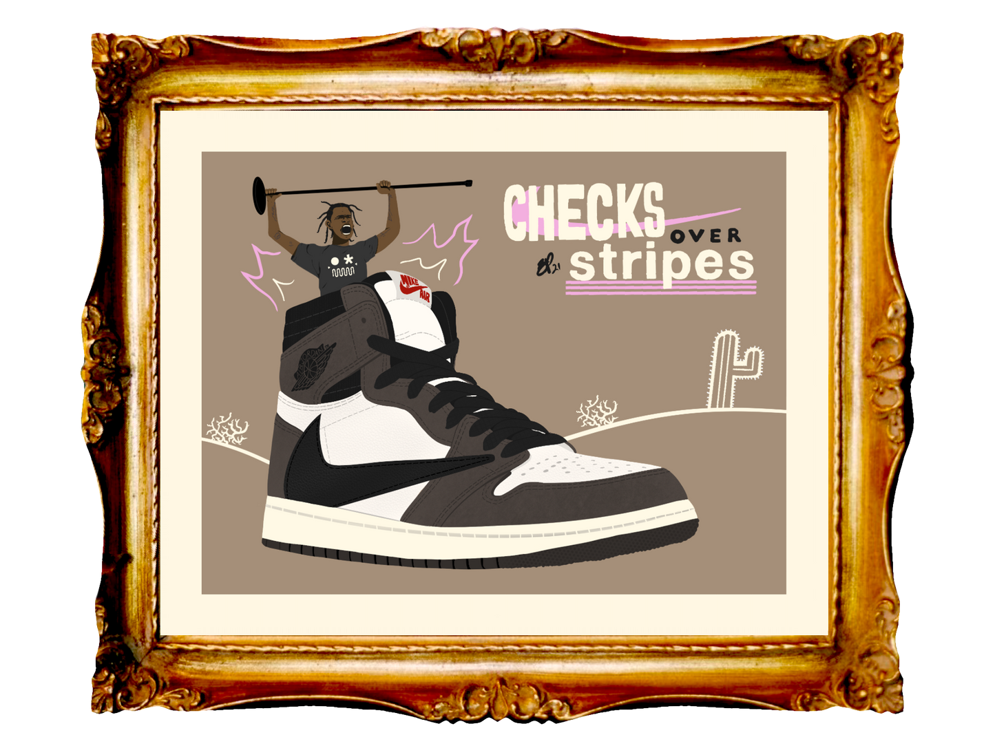 TRAVIS SCOTT - CACTUS JACK TRAVIS - Limited Poster by BOYSDONTDRAW.