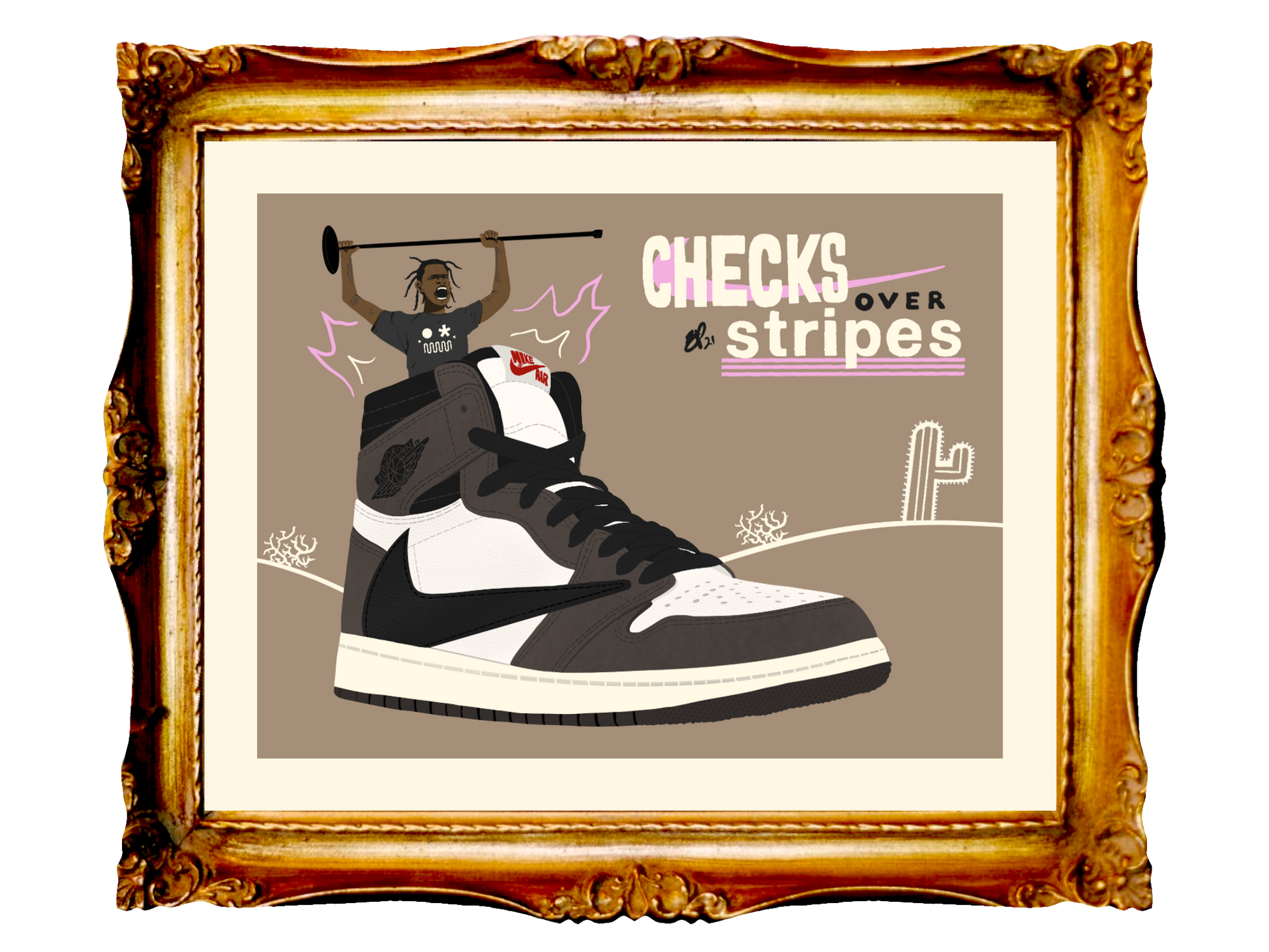 TRAVIS SCOTT - CACTUS JACK TRAVIS - Limited Poster by BOYSDONTDRAW.