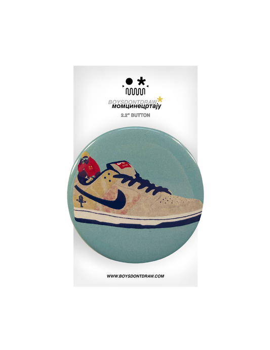 RAYGUN WALE - 2.2" inch Circle Button by BOYSDONTDRAW