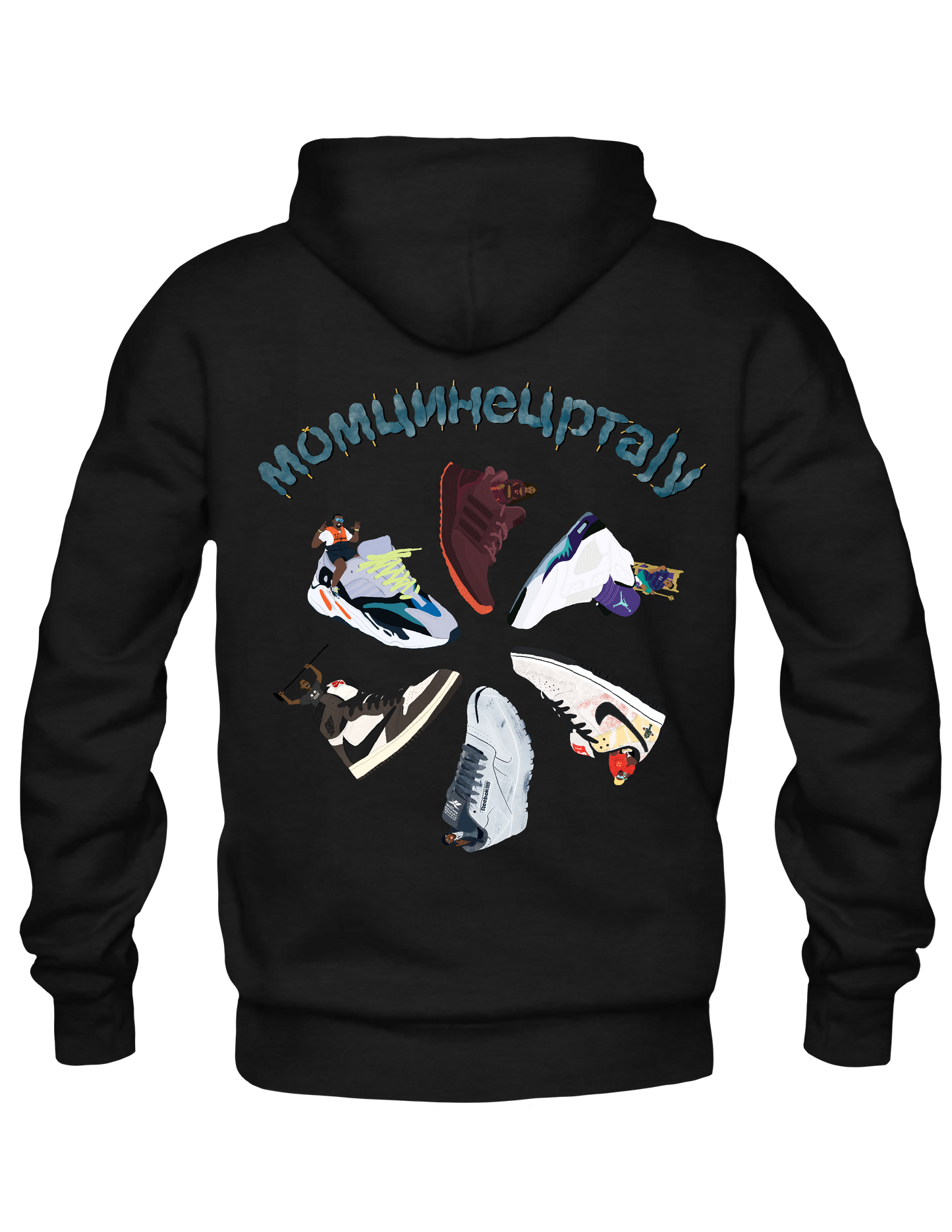 RAP SNEAKER ROTATION - Hoodie by BOYSDONTDRAW ft. KANYE WEST, WALE +