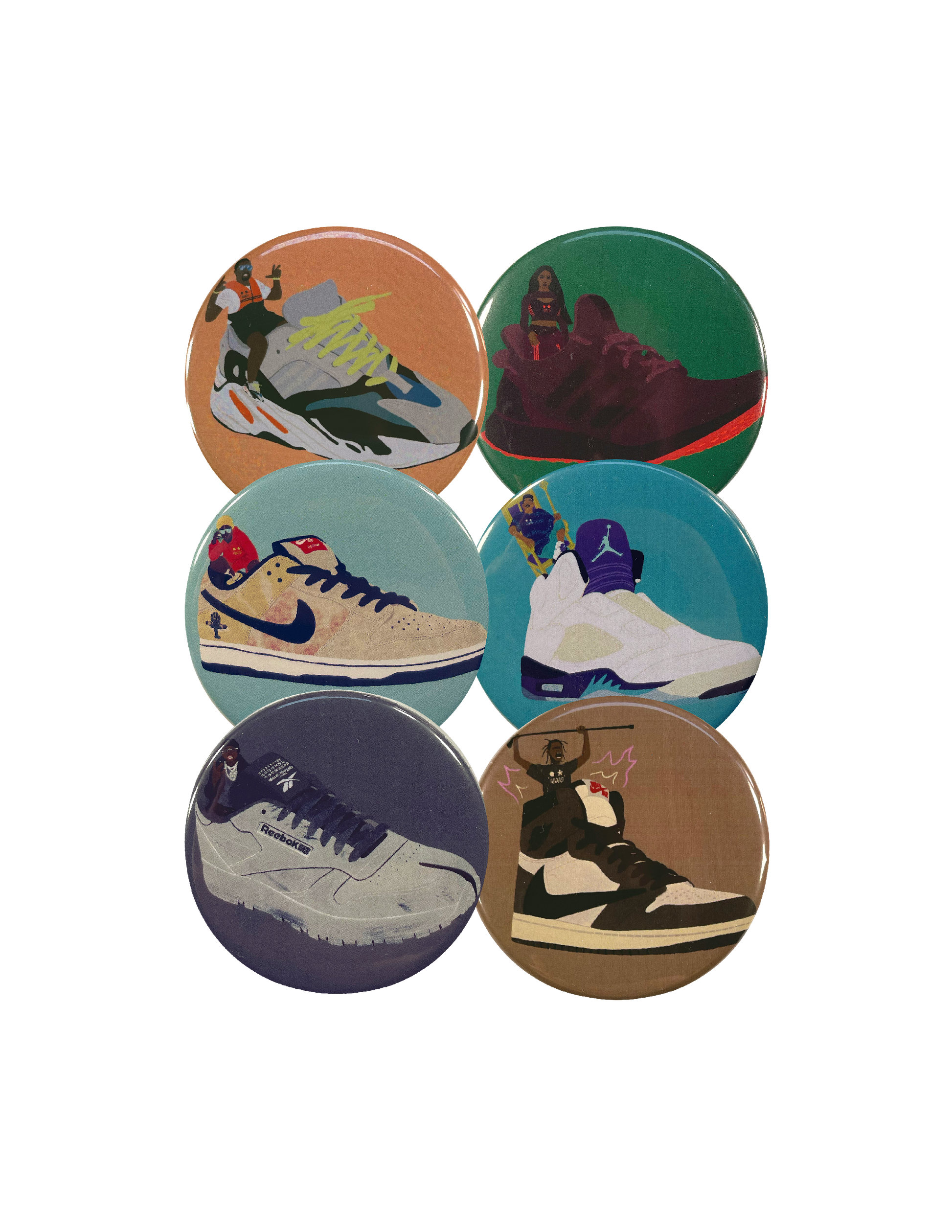 RAP SNEAKERS - Button Package by BOYSDONTDRAW