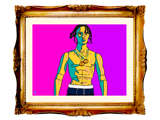TRAVIS SCOTT - MALIBU TRAVIS - Limited Poster by BOYSDONTDRAW