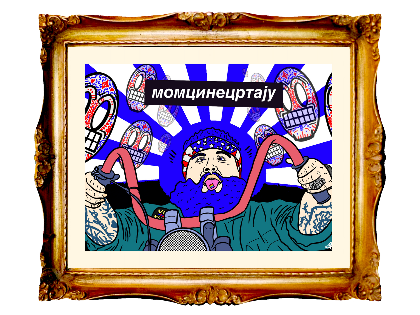 ACTION BRONSON - EASY RIDER - Limited Poster by BOYSDONTDRAW