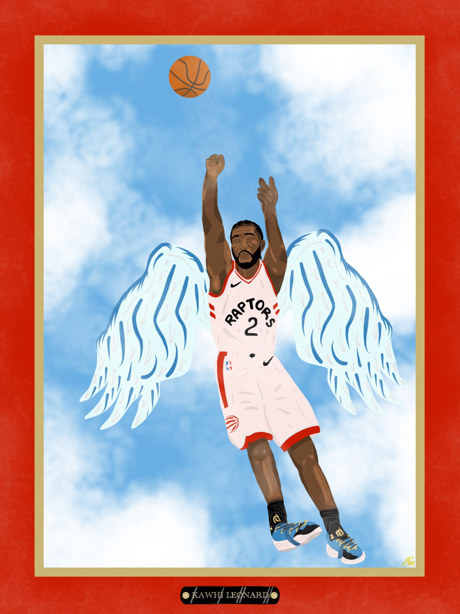 KAWHI LEONARD - KAWHI, THE SAVIOUR - Limited Print by BOYSDONTDRAW