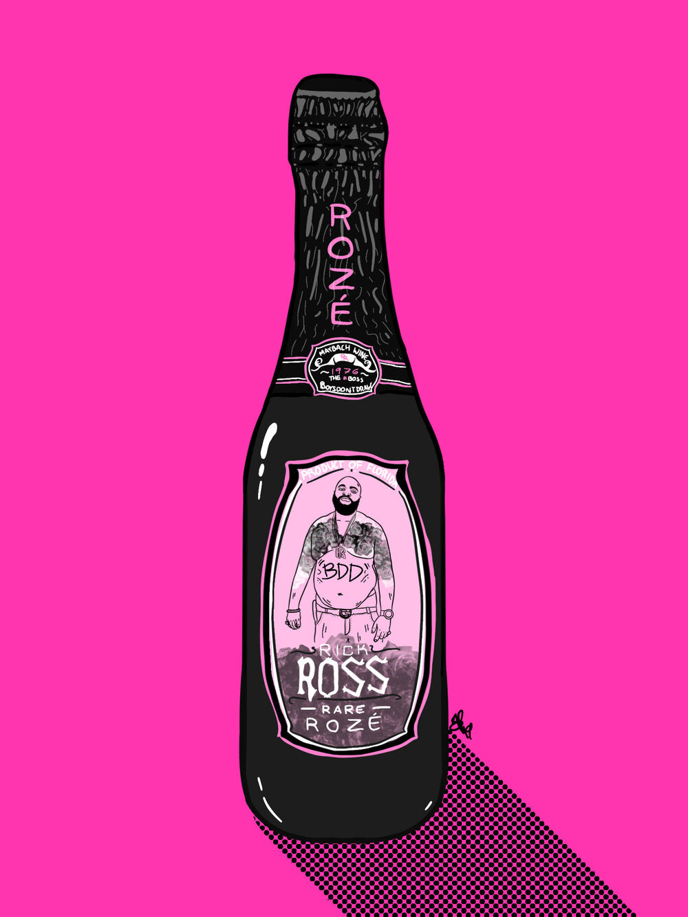 RICK ROSS - RICK ROZE - Limited Print by BOYSDONTDRAW